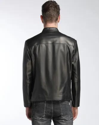 Factory Genuine Men's Sheepskin Real Leather Jacket