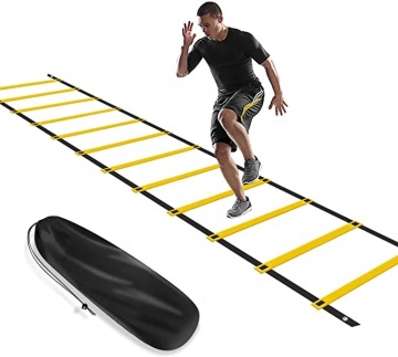 Escalera de agilidad de velocidad de color personalizada: equipo perfecto para fútbol, ​​fútbol, ​​boxeo y más - Viene con bolsa de transporte