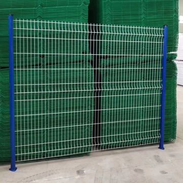 Hot dipped galvanized then Pvc coated 3d weld wire mesh fencing in Factory