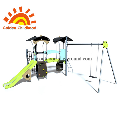 Playground climbing rings rope