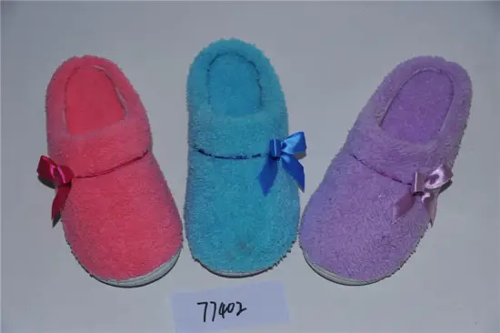 warm soft flat heel girl slipper room shoes