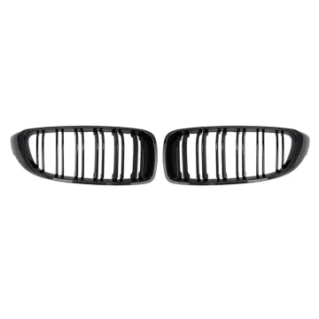 Double Salt Matte Black ABS Front Car Grille for 4 Series F32 F33