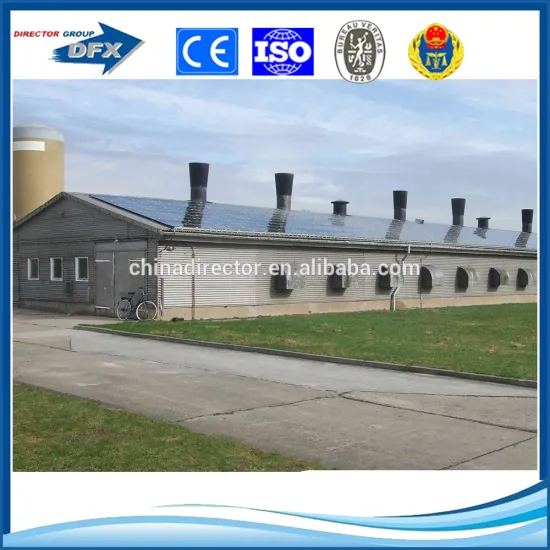 ISO & CE certified steel fabricated chicken hangar large broiler farms