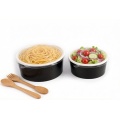 Özel Baskılı Paket Servis Yuvarlak Kraft Kağıt Salata Kasesi