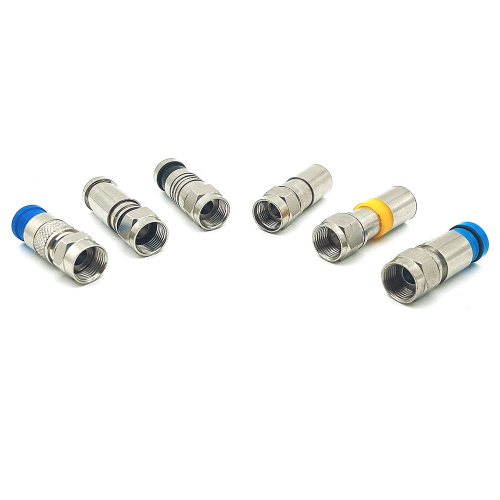 F Type Male Plug Compression Cable Connector Adapter