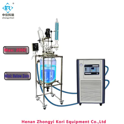 50L Borosilicate glass Reflux Condenser Plug flow reactor