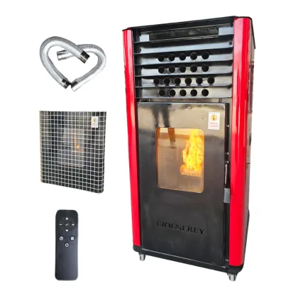 Environmentally Friendly Portable Wood Pellet Stove for Greenhouse Warming