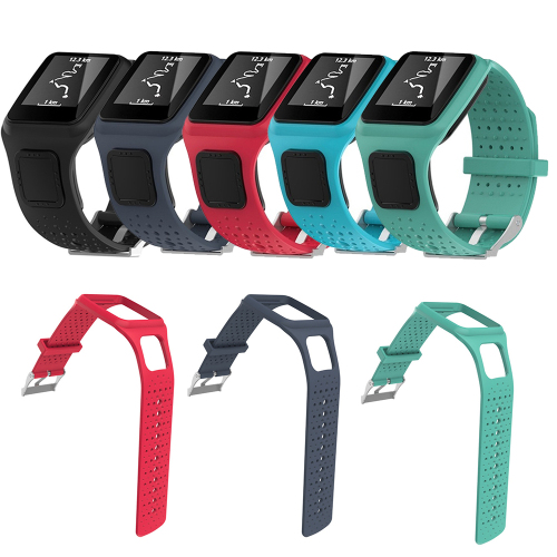 Soft Silicone Watchband for TomTom 1 Series Smart Watch Sport Band Accessories for TomTom Multi-sport Runner GPS Watch Strap