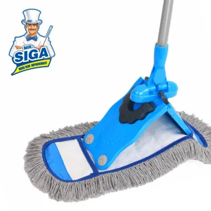 Mr.SIGA 2015 hot sale telescopic handle flat cotton twitter mop