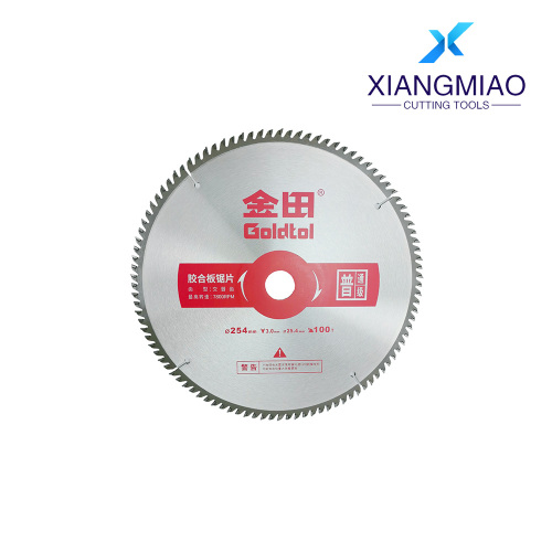 شفرة منشار خشب رقائقي متينة 100T من الدرجة العامة 254 مم