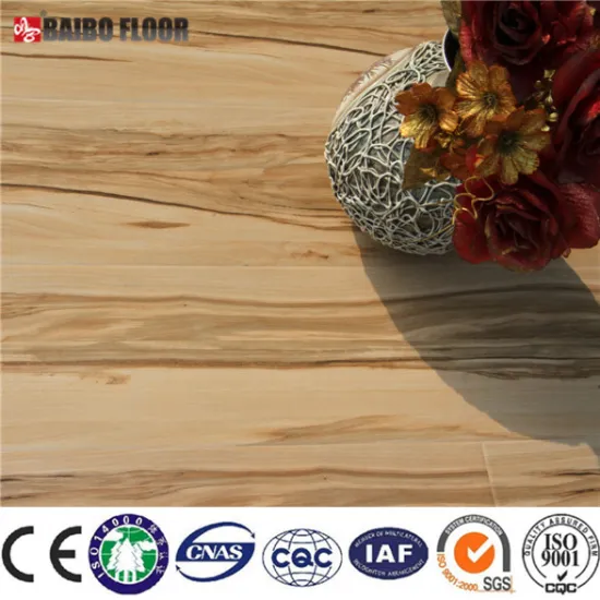 Waxed HDF floating wood laminate engineered flooring