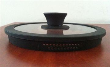 Drain hole silicone glass lid