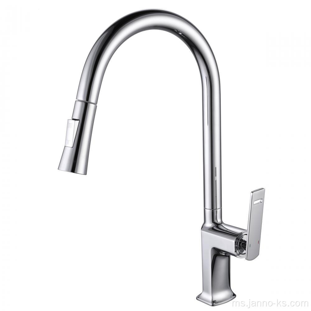 Kitchen Chrome Tarik keluar Faucet Sink Tap Mixer