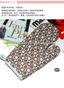 high temperature oven mitt/double cotton oven glove