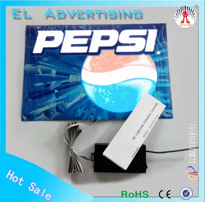 Big size el advertising panel el lighting advertising led advertising lights