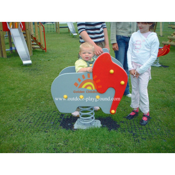 Cute Cartoon HPL Playground Spring Elephant Rider