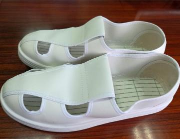 PVC outsole pvc leather upper 4 hole esd shoes