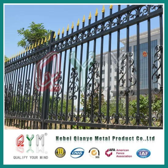 Galvanized Welded Steel Picket Fence/Modern Fence Gate Design