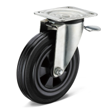 Multipurpose heavy duty casters with rubber wheels