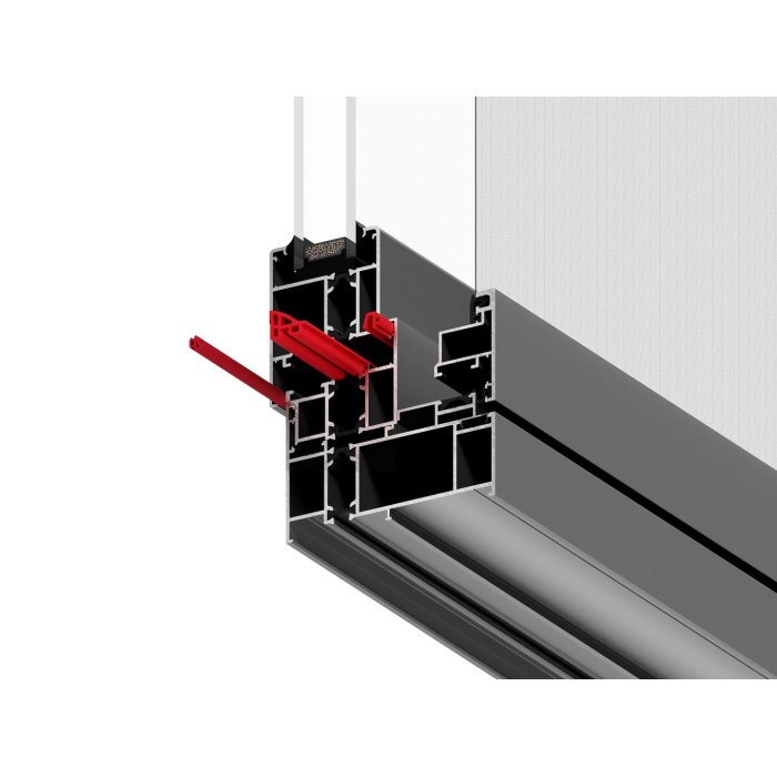 Janela de batente de alumínio altamente hermética