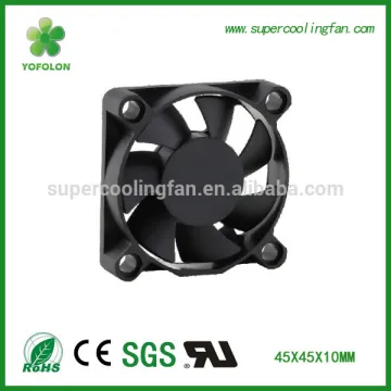 45x45x10mm 12V Two Ball Bearing DC Cooling Fan, high rpm 45mm dc axial fan