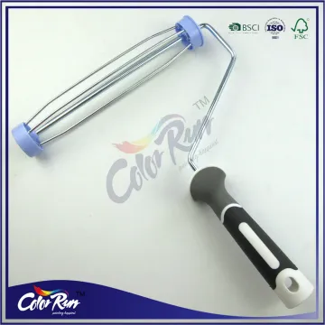 ColorRun zinc plated rubber plastic handle cage style roller frame