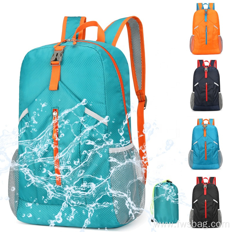 Wholesale New Design Foldable Backpack Waterproof Rucksack For Short Trip Travel Super Light Weight Folding Backpack Knapsack