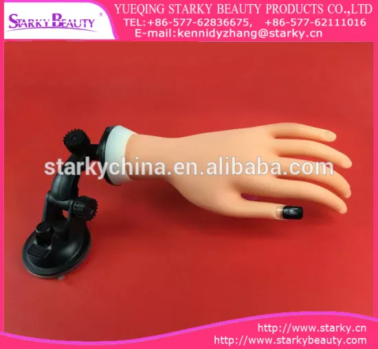 nail art practice fake hand