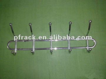 Metal wall mounted towel rack shelf with hook P-1303