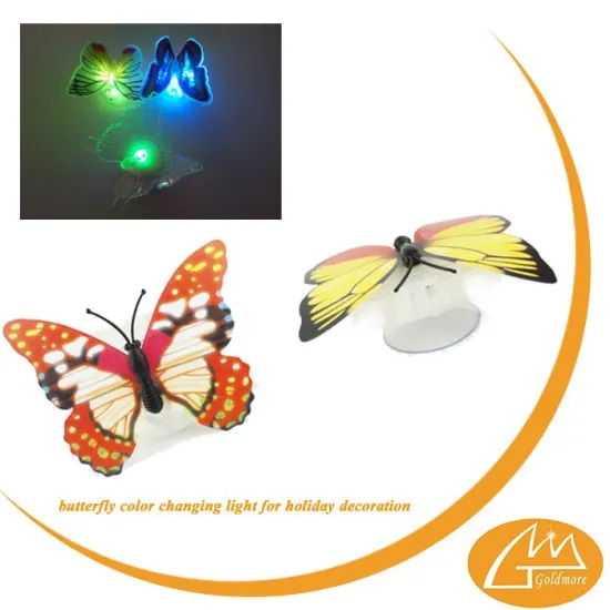 goldmore2 Led small fiber optic Christmas butterfly candle light/Festival decorating light/beautiful night light