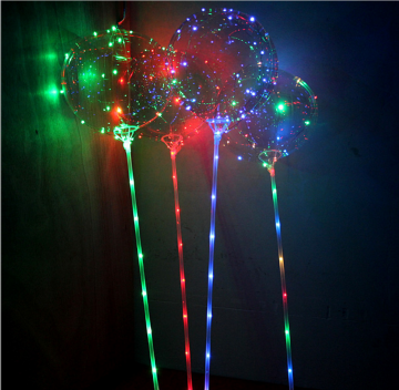 Transparent 20 Inch Light Wave Balloon LED Lamp String