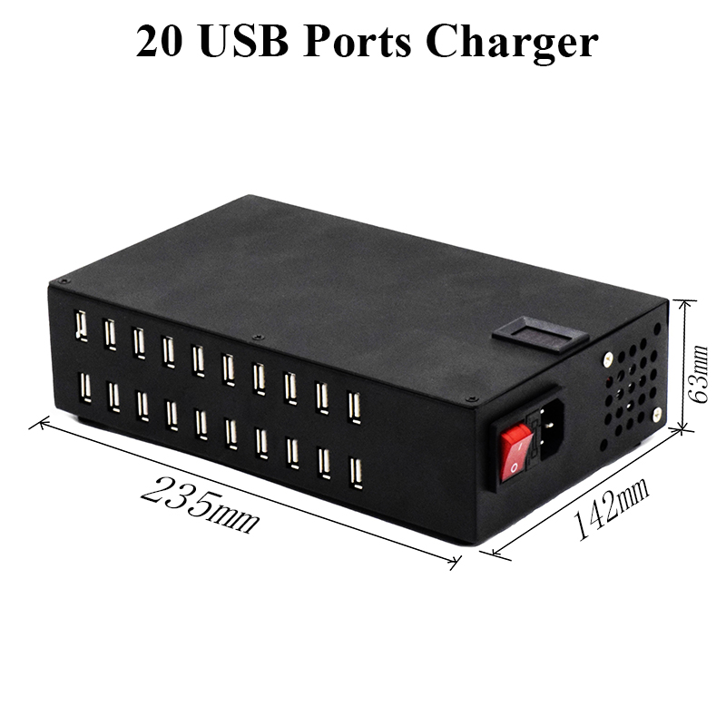 Carregador de porta USB20 com exibição