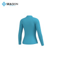 Chaqueta de traje de neopreno de piel de mar para surfear y remar