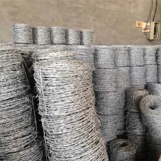 Galvanized Traditional Twist 400M 500M 50Kg Per Roll 50Kg Barbed Wire Price Coil Barbed Wire