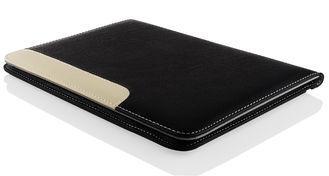 Ultra Slim Wallet Stand Ipad Air Protective Case Black / Wh