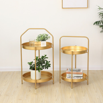 Modern Simple Nordic Coffee Table 77S188A - Metal Iron Round 45x45x77cm Living Room Furniture