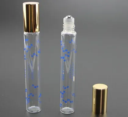 Beautiful Roller ball Bottles for Essential Oil 10ml Colored Glass Roll Ons perfume bottle roll on 5ml