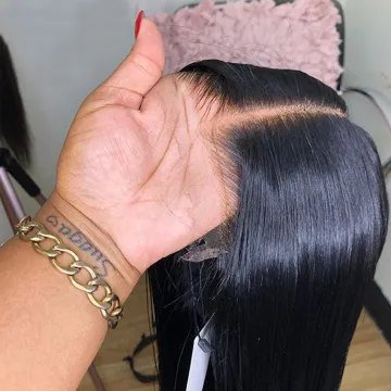 Wholesale T Part Lace Wigs For Black Women Brazilian Virgin Hair Transparent Lace Human Hair Wigs 13X4X1 T Part Human Hair Wig