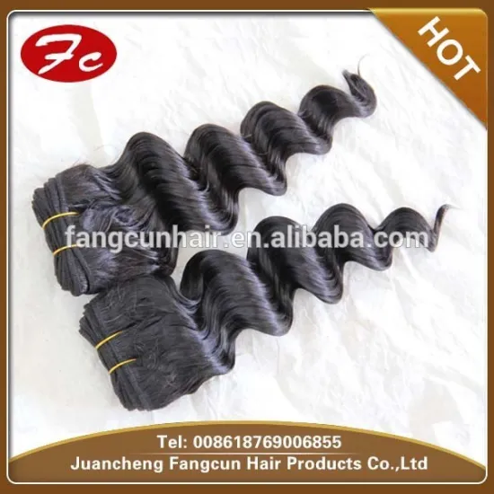 Deep wavy Brazilian virgin human hair weaving 5 A Grade
