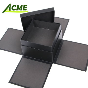 Wholesale Luxury Paper Perfume Bottle Wedding Gift Boxes - Rose Flower Double Door Heart Romantic Stamping Vanishing