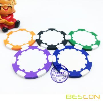 Custom Clay Composite Poker Chips, Imprinted with Your Personalized Text