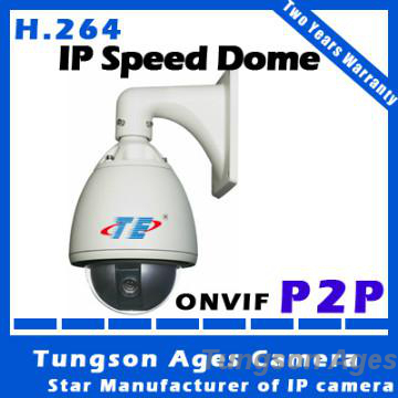 ONVIF P2P H.264 outdoor Day and night PTZ dome ip camera