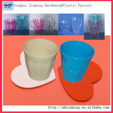 Small plastic children cup with handle