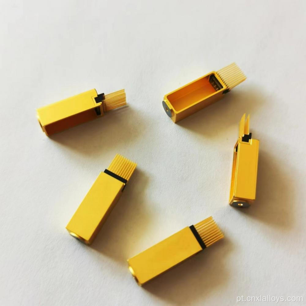 Comunicação óptica encapsulamento de dedo de ouro