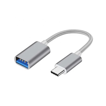 Colorful Aluminum USB C to A OTG Cable Adapter