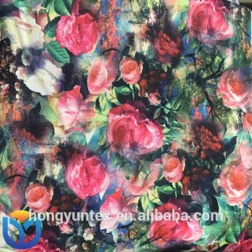 100% polyester printed super poly fabric