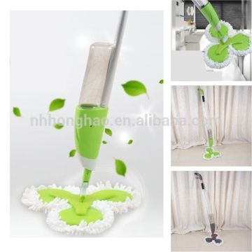 3 ROUND HEADS MICROFIBER SPRAY MOP CLEANING SET
