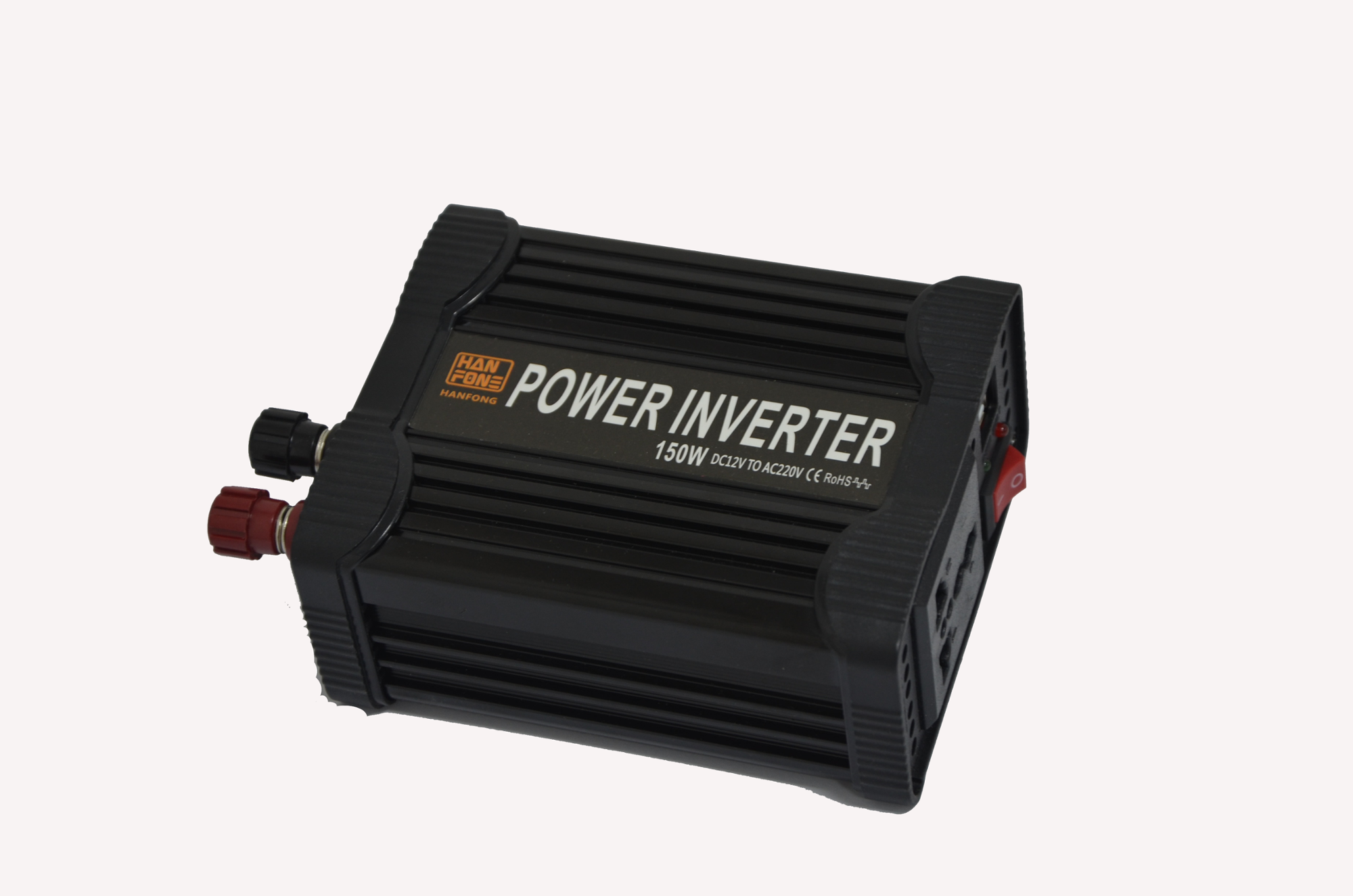 Mini voiture de voiture Prix de gros 150W DC à AC 110V / 220V 50Hz 60Hz Black Onverter pour Home Assurance CE Rohs