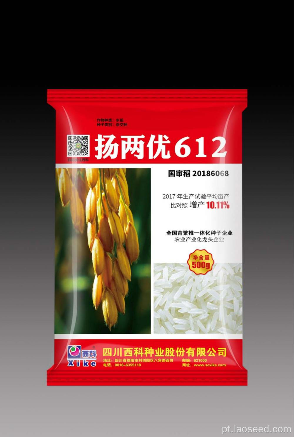 Semente de arroz yangliangyou 612