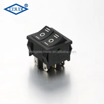 Mini Electric Square Double Pole Rocker Switches